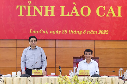 Thủ tướng Phạm Minh Chính: Lào Cai cần phát huy tối đa bản sắc, lấy sông Hồng làm trục dọc phát triển...