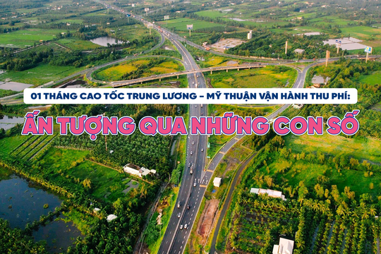 01 tháng cao tốc Trung Lương - Mỹ Thuận vận hành thu phí: Ấn tượng qua những con số