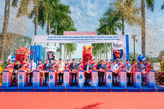 Khánh thành dự án cấp nước Hòa Khánh Tây