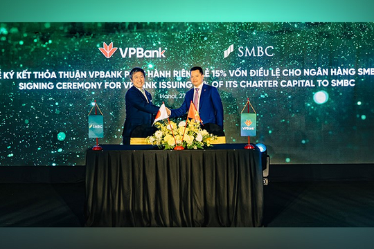 VPBank ký kết thỏa thuận bán cổ phần cho SMBC của Nhật Bản