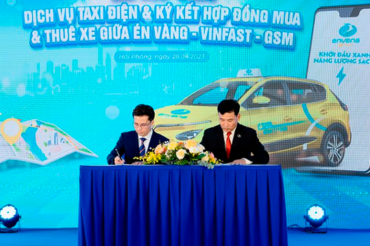 Ra mắt dịch vụ taxi điện đầu tiên tại Hải Phòng