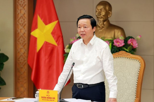 Phó Thủ tướng Trần Hồng Hà: Khẩn trương tháo gỡ khó khăn, vướng mắc thuộc thẩm quyền, trách nhiệm