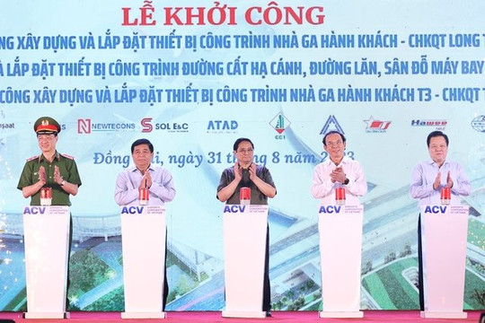 Khởi công đồng loạt 3 gói thầu quan trọng của các dự án sân bay Long Thành, Tân Sơn Nhất