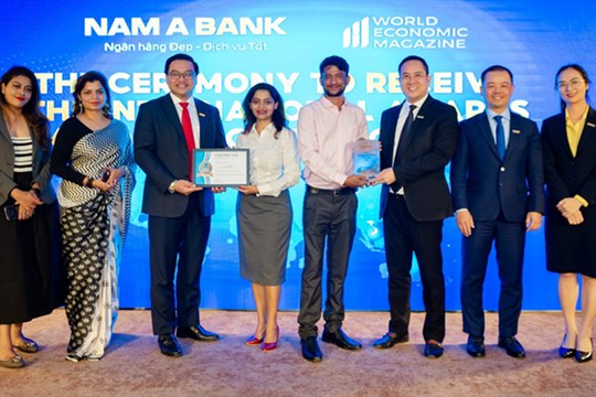 Nam A Bank nhận “cú đúp” giải thưởng quốc tế