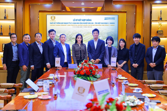 Công ty Cổ phần KCN Tân Hiệp ký kết hợp đồng tư vấn quy hoạch KCN Bàu Cạn - Tân Hiệp với Nippon Koei