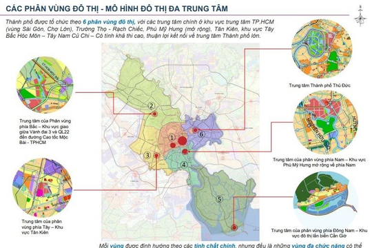TP.Hồ Chí Minh phát triển 6 phân vùng đô thị