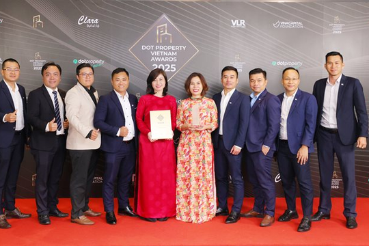 Tập đoàn Khải Hoàn Land nhận “cú đúp” giải thưởng tại Dot Property Award 2025 