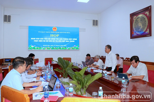 Đẩy nhanh tiến độ giải phóng mặt bằng Dự án Khu đô thị hỗn hợp thành phố Nha Trang