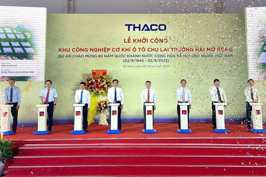 Khởi công Khu công nghiệp Cơ khí Ô tô Chu Lai Trường Hải mở rộng