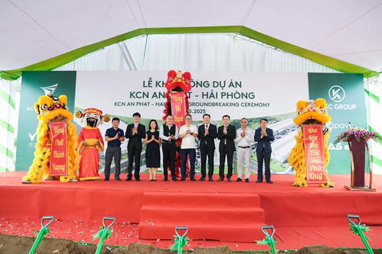Tập doàn KCN Việt Nam khởi công dự án KCN An Phát, mở rộng mạng lưới bất động sản công nghiệp hiện đại khu vực miền Bắc