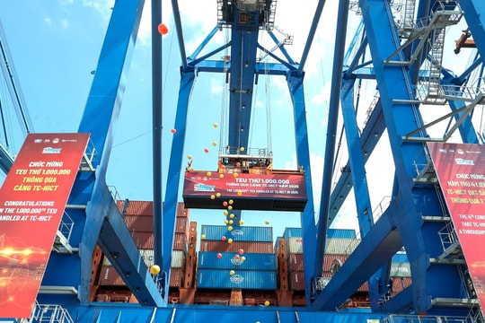 Tan Cang Hai Phong International Container Terminal Welcomes Its One-Millionth TEU of 2025