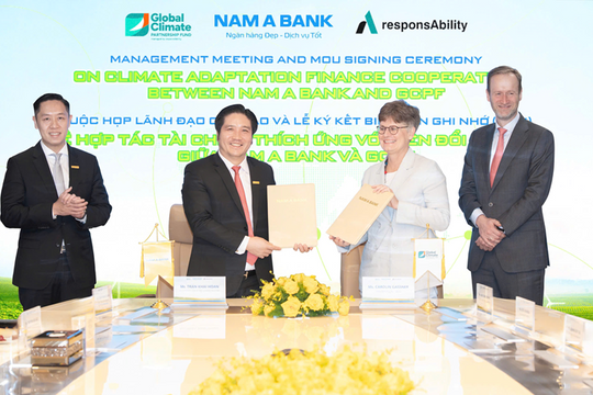 Nam A Bank và GCPF ký kết Biên bản ghi nhớ: Phối hợp nghiên cứu khung tài chính thích ứng biến đổi khí hậu từ năm 2026