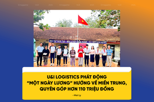 U&I Logistics phát động “một ngày lương” hướng về miền Trung, quyên góp hơn 110 triệu đồng