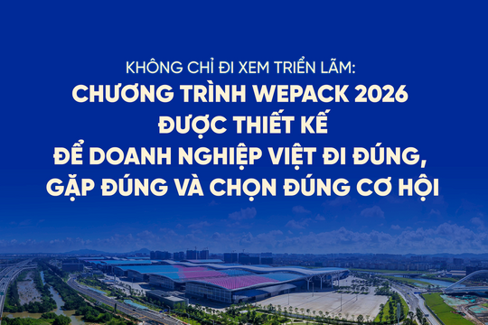 Không chỉ đi xem triển lãm: Chương trình WEPACK 2026 được thiết kế để doanh nghiệp Việt đi đúng, gặp đúng và chọn đúng cơ hội