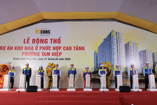 Bcons tổ chức động thổ dự án Khu phức hợp cao tầng tại thành phố Đồng Nai