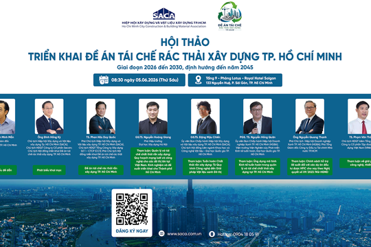 Tái chế rác thải xây dựng: Từ đề án đến hạ tầng tuần hoàn cho TP.HCM