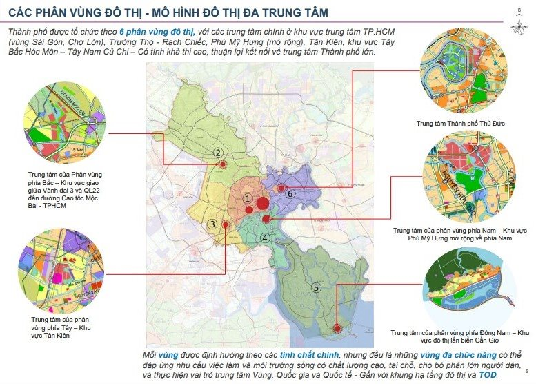TP.Hồ Chí Minh phát triển 6 phân vùng đô thị