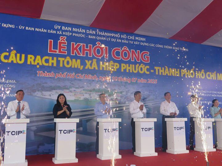 Khởi công cầu Rạch Tôm, tăng kết nối TP.Hồ Chí Minh - Tây Ninh