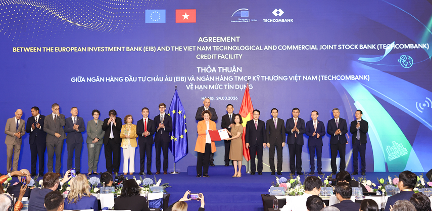 Thỏa thuận tài trợ trị giá 200 triệu Euro giữa EIB Global và Techcombank đã chính thức được công bố