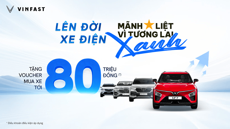 VinFast tặng voucher để khách hàng cũ chuyển đổi sang xe điện