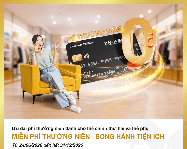 Mở thêm thẻ, thêm ưu đãi cho chủ thẻ tín dụng BAC A BANK MasterCard