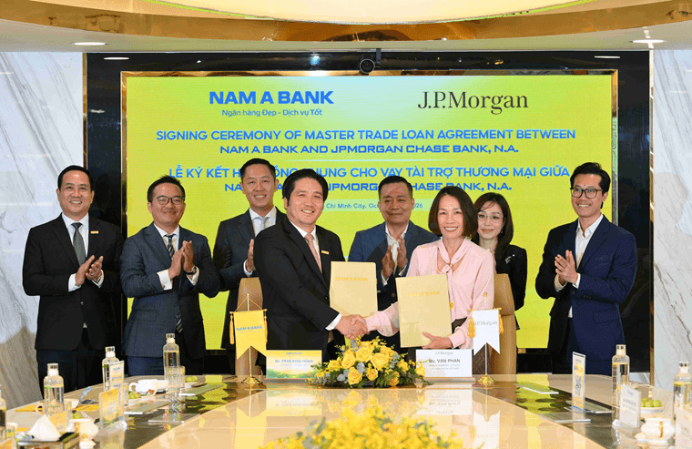 Nam A Bank hợp tác JPMorgan Chase: Nâng tầm năng lực thanh toán quốc tế và tài trợ xuất nhập khẩu